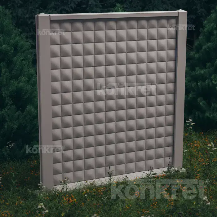 Betonska ograda Royal (KM205), visina 210 cm, siva (standardna)