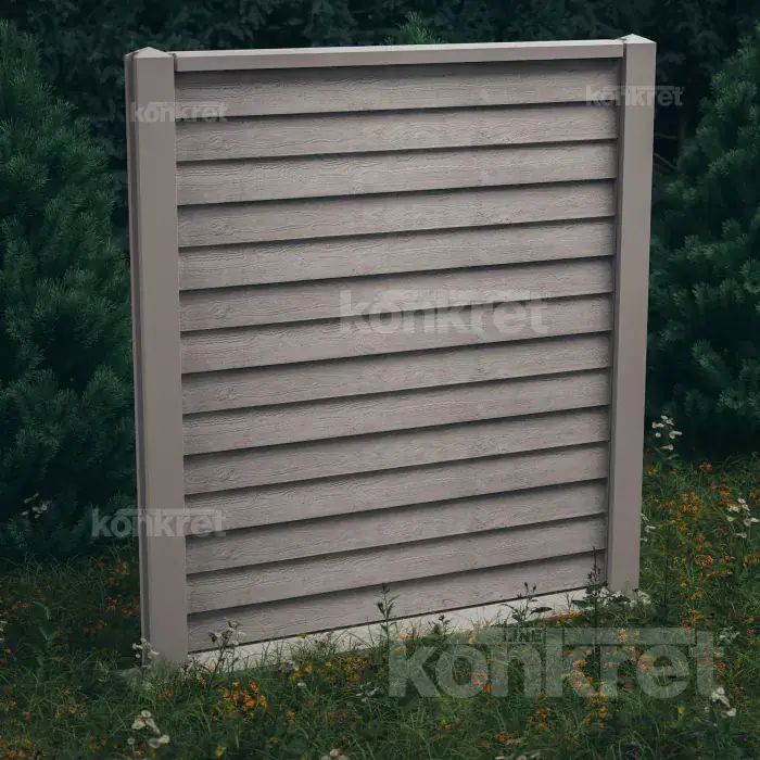 Betonska ograda Timberlap (KT104), visina 210 cm, siva (standardna)